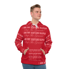 Load image into Gallery viewer, DEEP RED Mauve MSK Men's Hoodie (AOP)
