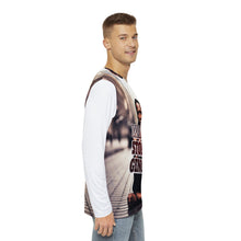 Load image into Gallery viewer, Cry History  Men's Long Sleeve Shirt (AOP)
