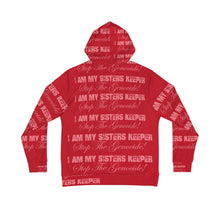 Load image into Gallery viewer, DEEP RED Mauve MSK Men's Hoodie (AOP)
