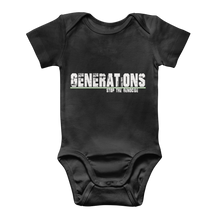 Load image into Gallery viewer, GENERATIONS WHITE Classic Baby Onesie Bodysuit
