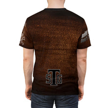Load image into Gallery viewer, BROWN BMW Unisex Cut &amp; Sew Tee (AOP)
