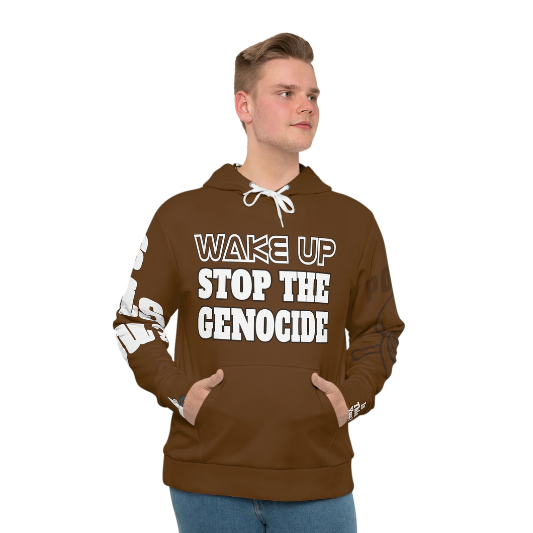 BROWN Men's All-Over-Print Hoodie