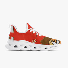 Load image into Gallery viewer, 311. Emergency Red Bounce Mesh Knit Sneakers - White
