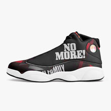 Load image into Gallery viewer, CANDY APPLE RED 244. High-Top Leather Basketball Sneakers - Black
