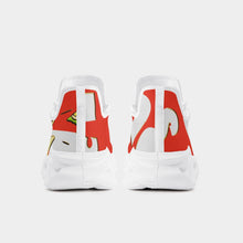 Load image into Gallery viewer, 311. Emergency Red Bounce Mesh Knit Sneakers - White
