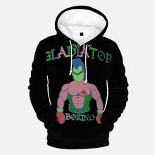 Load image into Gallery viewer, 268. Black Sweet Round Collar Hoodie
