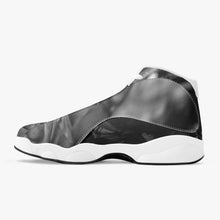 Load image into Gallery viewer, GREY 243. High-Top Leather Basketball Sneakers - White
