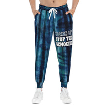 Load image into Gallery viewer, BLUE PLAID Athletic Joggers (AOP)
