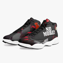 Load image into Gallery viewer, CANDY APPLE RED 244. High-Top Leather Basketball Sneakers - Black
