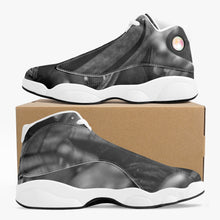 Load image into Gallery viewer, GREY 243. High-Top Leather Basketball Sneakers - White
