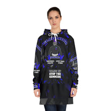 Load image into Gallery viewer, Blue Up! Women's Hoodie Dress (AOP)
