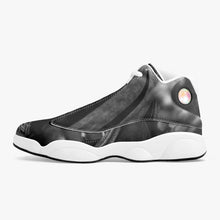 Load image into Gallery viewer, GREY 243. High-Top Leather Basketball Sneakers - White
