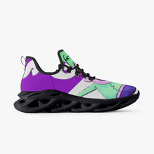 Load image into Gallery viewer, 312. Grape Juice Bounce Mesh Knit Sneakers - Black
