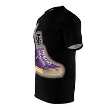 Load image into Gallery viewer, Black Unisex Cut &amp; Sew Tee (AOP)
