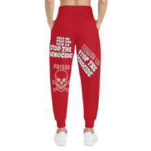 Load image into Gallery viewer, DARK RED Athletic Joggers (AOP)
