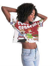 Load image into Gallery viewer, Geno Cartoon Women's Lounge Cropped Tee
