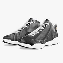 Load image into Gallery viewer, GREY 243. High-Top Leather Basketball Sneakers - White
