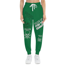 Load image into Gallery viewer, DARK GREEN Athletic Joggers (AOP)
