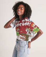 Load image into Gallery viewer, Geno Cartoon Women's Lounge Cropped Tee
