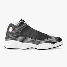 Load image into Gallery viewer, GREY 243. High-Top Leather Basketball Sneakers - White
