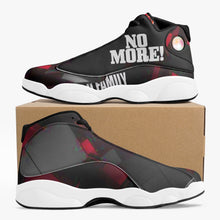 Load image into Gallery viewer, CANDY APPLE RED 244. High-Top Leather Basketball Sneakers - Black
