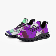 Load image into Gallery viewer, 312. Grape Juice Bounce Mesh Knit Sneakers - Black
