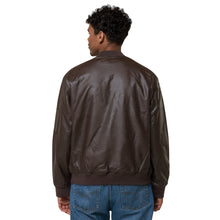 Load image into Gallery viewer, EBONY Leather Bomber Jacket
